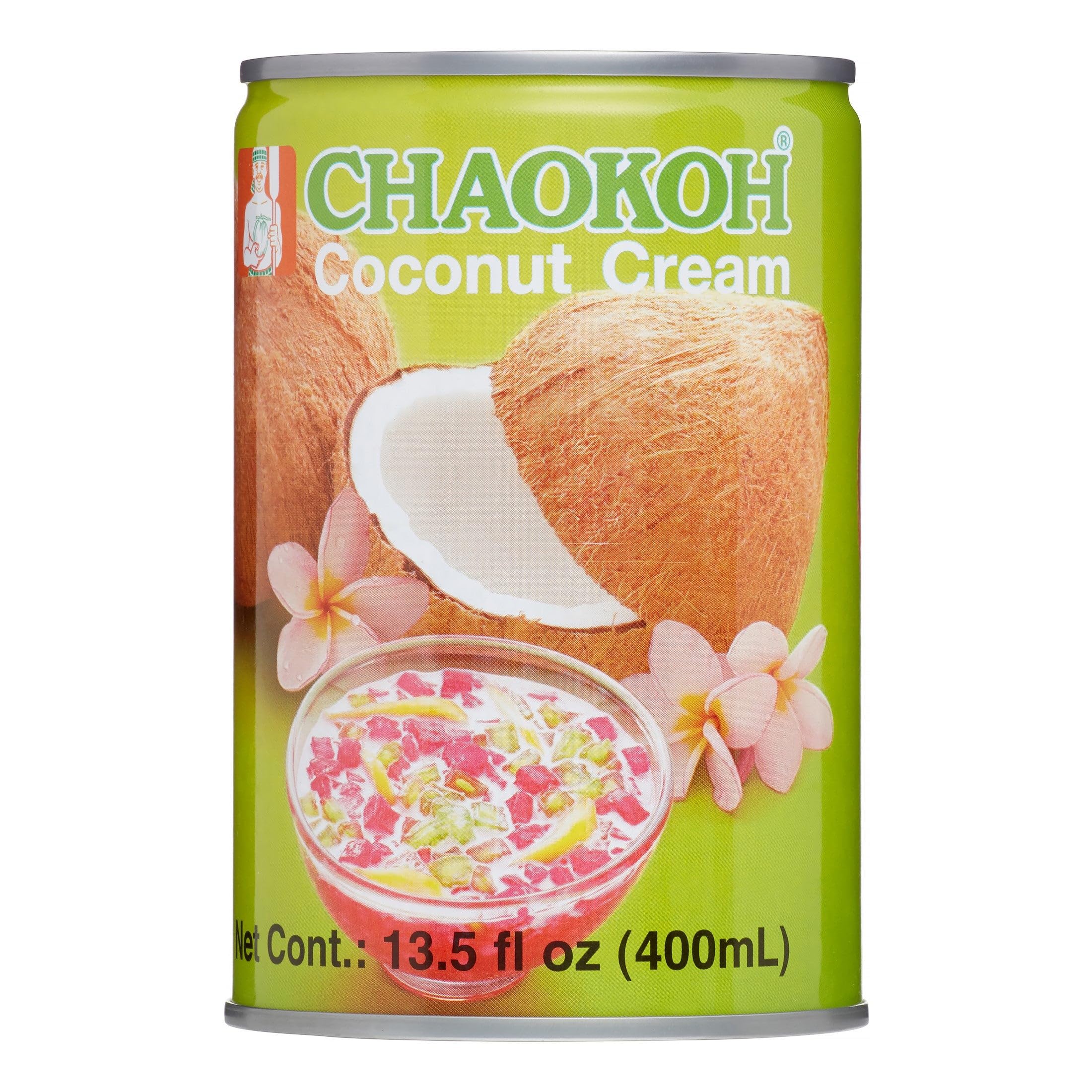 Chaokoh Coconut Cream, 13.53 fl oz ℮ 400 ml, 24 Pack - Image 1