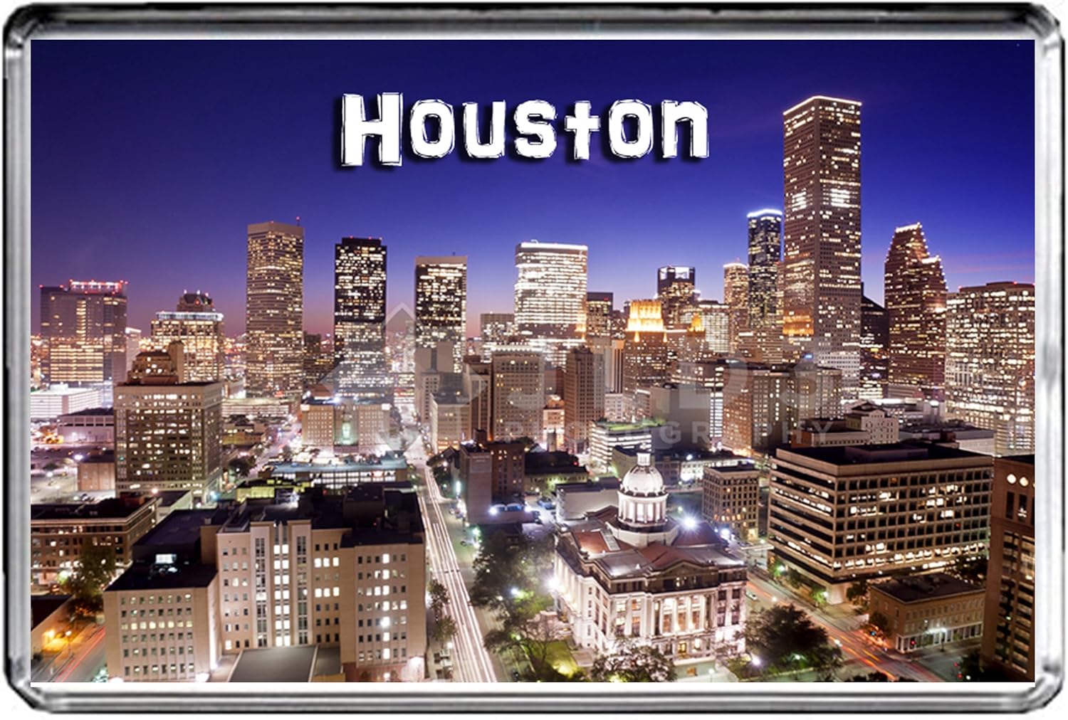 USA E314 Houston Fridge Travel Photo Refrigerator