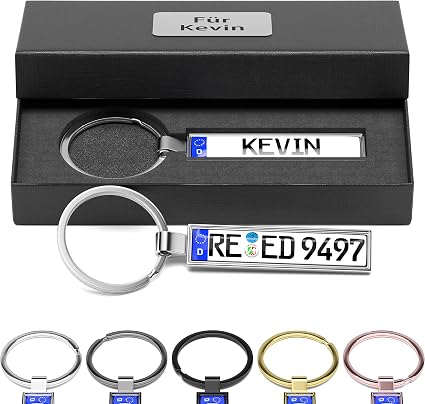 Q&K Portachiavi Con Foto Personalizzate, Crea i Tuoi Portachiavi Rotanti Su Entrambi i Lati, Regalo Personalizzato Con Foto Colorate