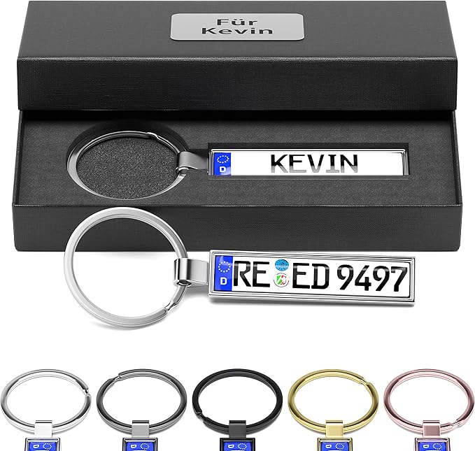 Personalisierter Kennzeichen-Schlüsselanhänger