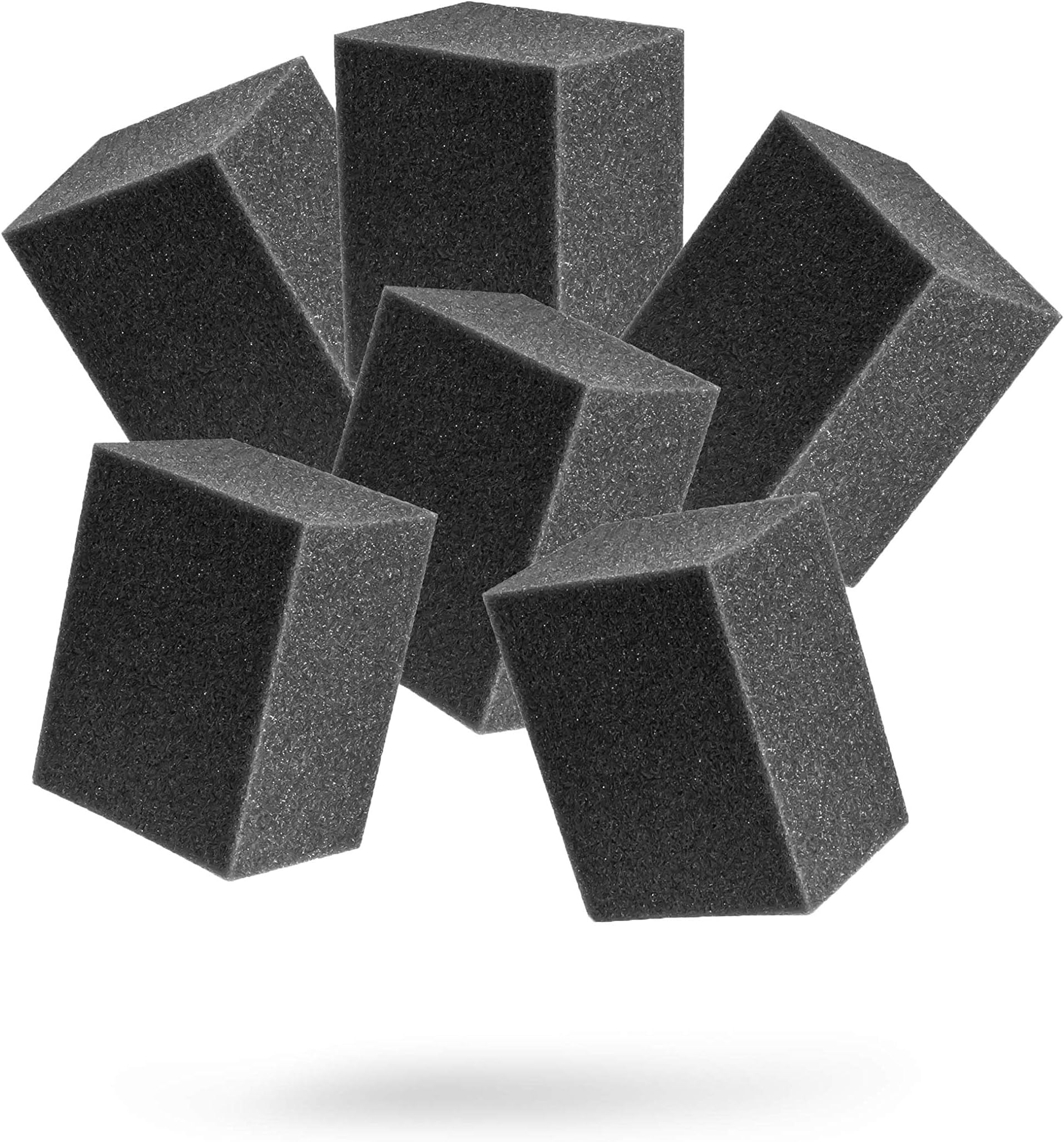 Block Applicator (6 Pack) Trim Dressing & Tire Shine Applicator Pad for Car Detailing | Reusable & Customizable Durafoam | for Use After Car Wash Wheel Cleaner