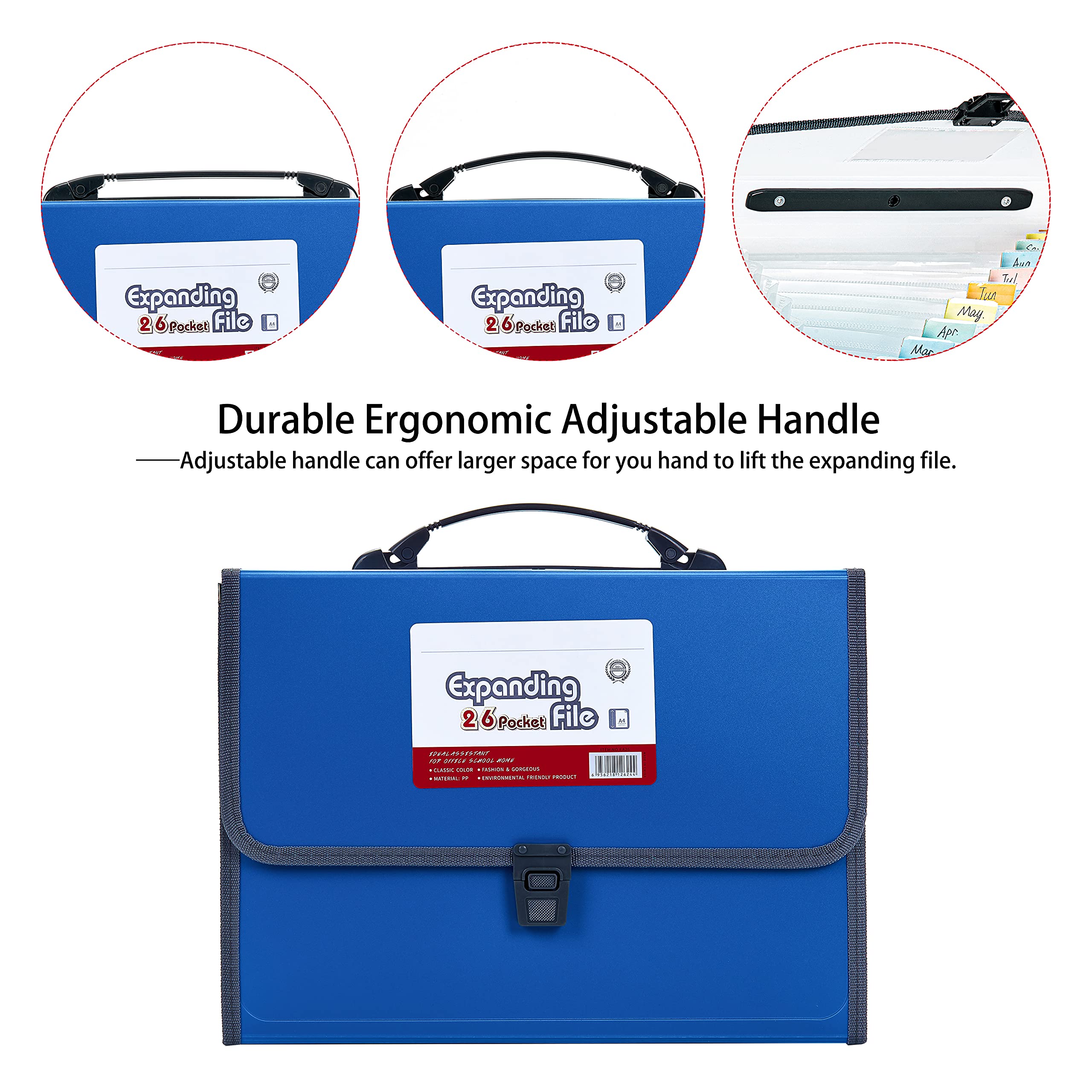 Amazon.com : FANWU 26 Pockets Expanding File Accordion Folder with