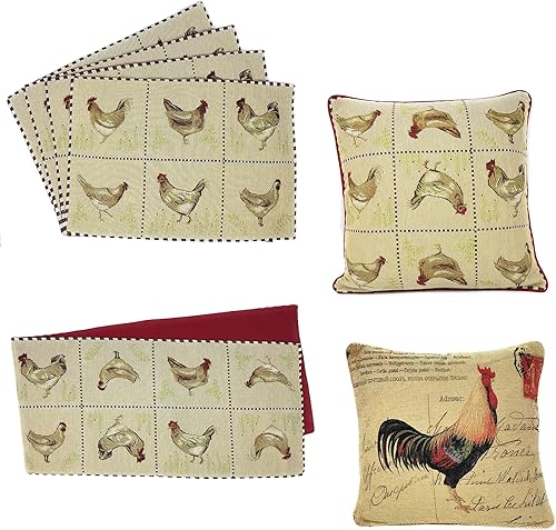 Miniatura 8 de Tache 2 piezas 18 x 18 inch cuadrado clásico Francés matasellos Europea con amor cojín almohada Throw Cover Set