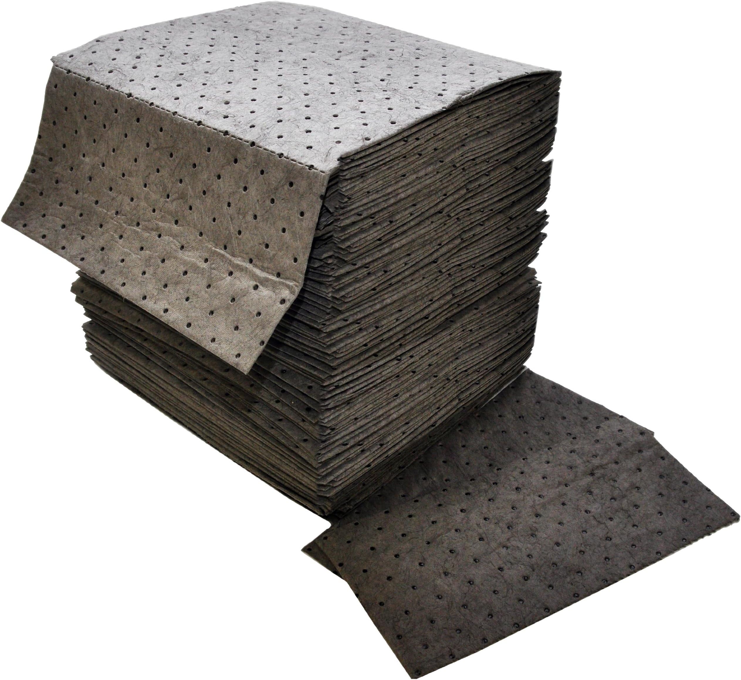 Spilfyter DB-75 Gray Universal Sorbent MRO Double Weight Absorbent Pad, 18" Length x 16" Width, Case of 100