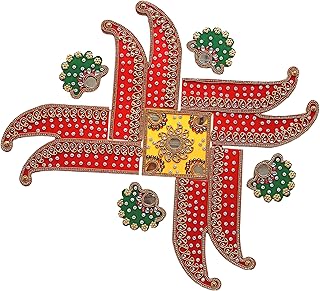 Handmade Acrylic Rangoli For Floor Decorations Diwali Rangoli/Floor Acrylic Rangoli/Home Decor/Gift for Home/Indian Festival Wedding Party Decoration/Gudi Padwa Yellow Red Green D