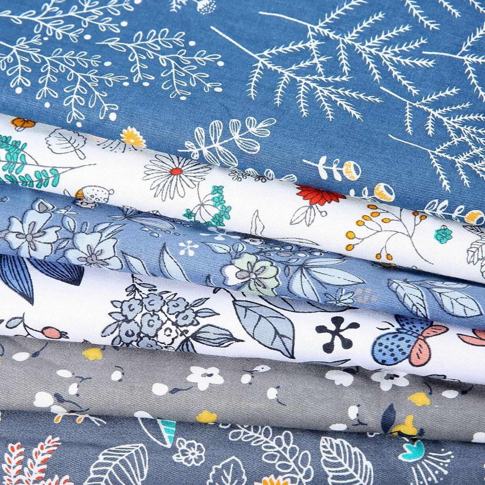 20" x 20" Cotton Fabric DIY Making Supplies Quilting Patchwork Fabric Fat Quarter Bundles DIY for Quilting Cotton Patchwork Cushions (Coffee, 20" x 20")