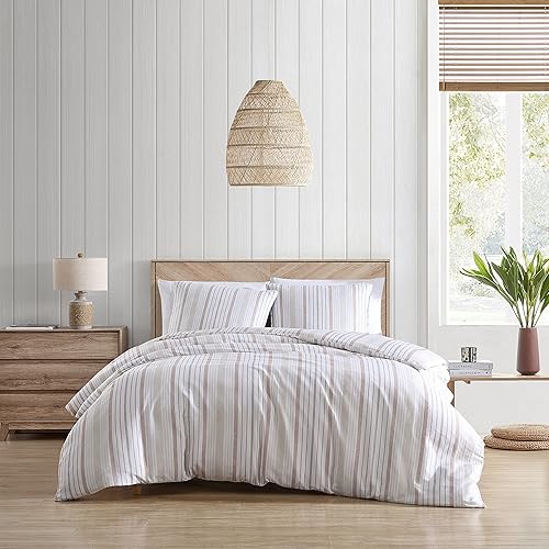 Stone Cottage - Juego de funda de edredón tamaño King juego de ropa de cama reversible de algodón decoración del hogar Conrad Beige King