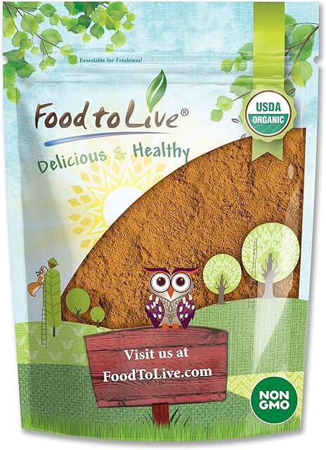 Food to Live Organic Cinnamon Powder, 1.5 Pounds - Cassia Variety, Non-G...