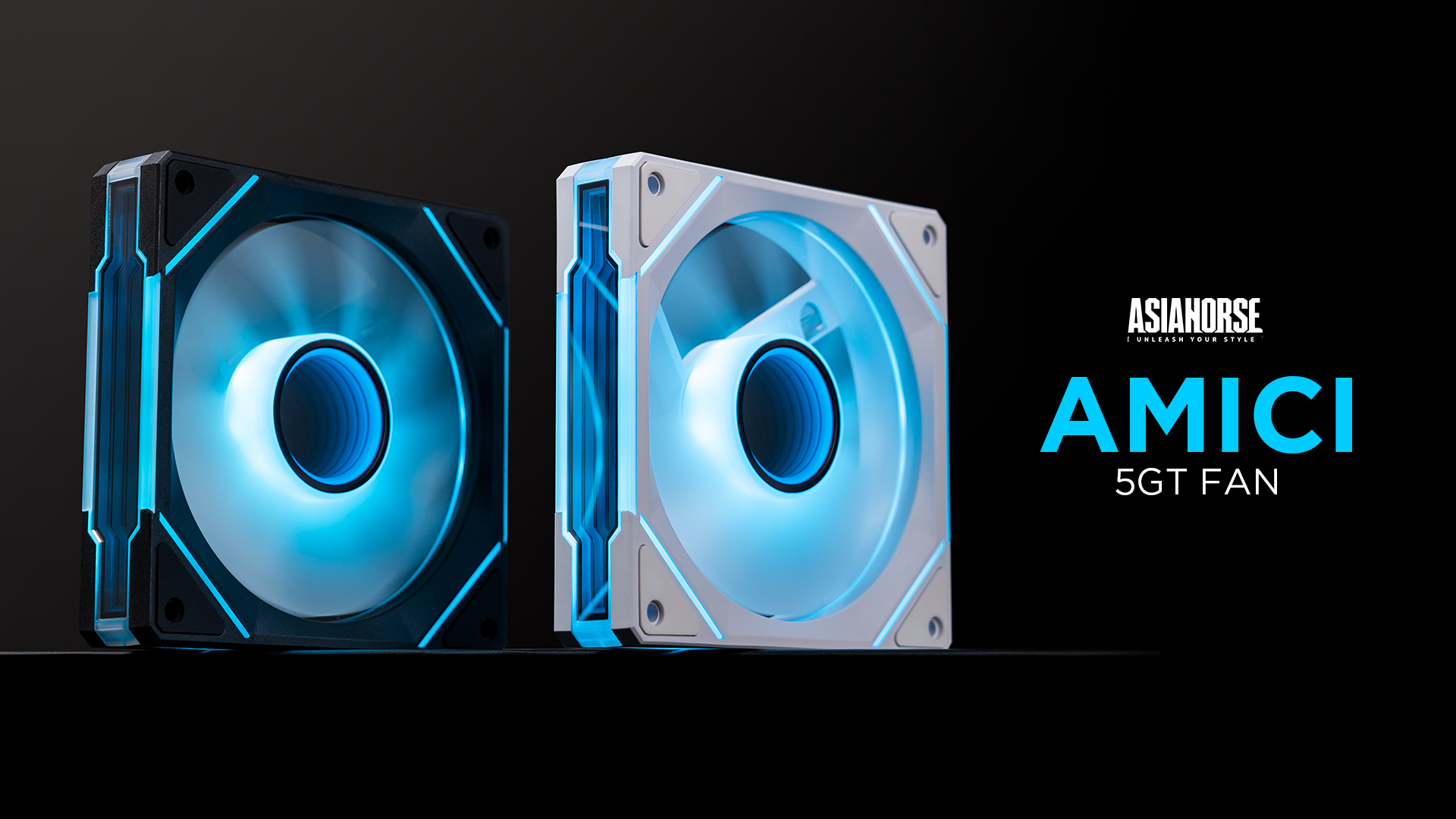 Lot De 3 Ventilateurs PC AsiaHorse Reverse ARGB 120mm Infinity Mirror - HDB Silencieux 1800 RPM, Refroidissement Puissant Pour Boîtier Gaming