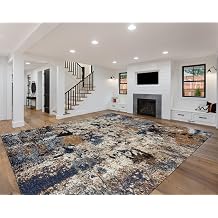Keen Home Design Abstract Non-Shedding Area Rug, Soft Thick Pile, 12x15