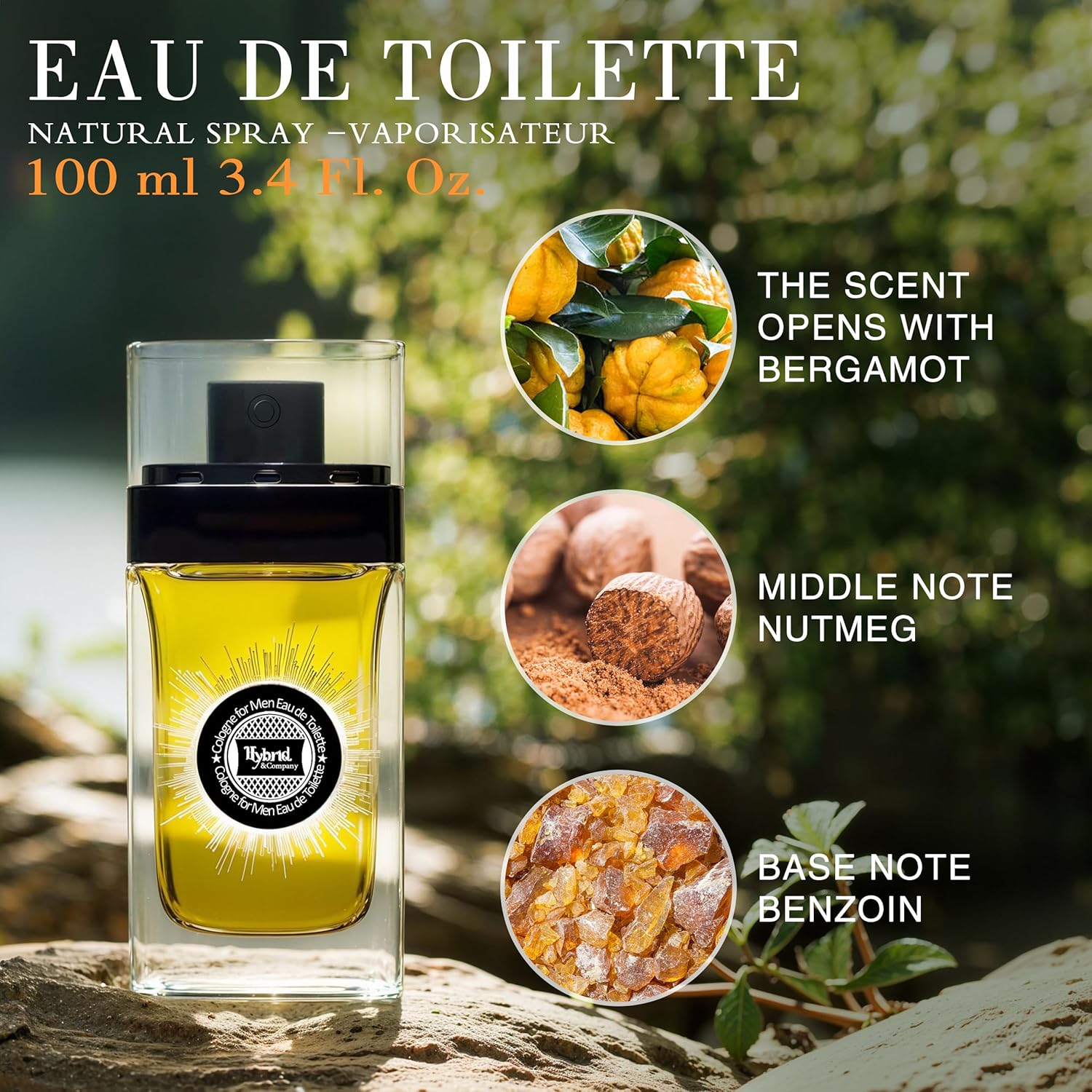 Hybrid & Company Mens 4 Pcs L'Homme Intense France Prestige Bravo Pour Homme Eau De Perfum Vaporisateur Natural Spray - Image 5