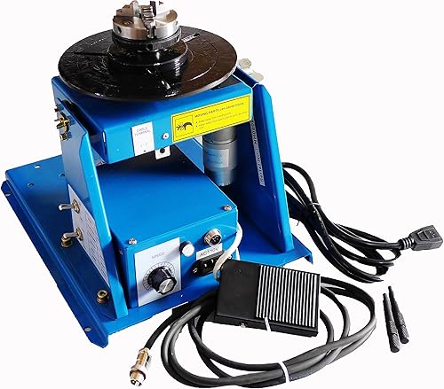 Mini tabla rotatoria 22.0 lbs de la soldadura del posicionador BY-10 de la soldadura con el mandril 110V del torno K01-63