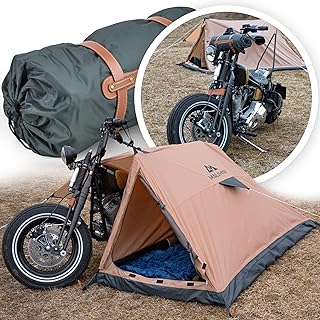 MALIHINI Motorcycle Tent [1 Person Tent] Ultralight & Compact, Waterproof Outdoor Tent for Motorcyclists & as Motorcycle T...