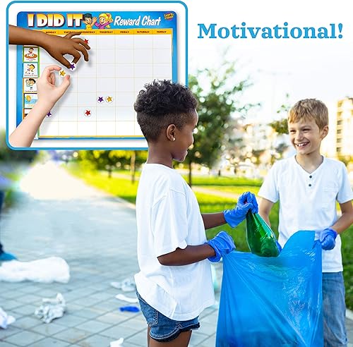 Miniatura 7 de Tabla de recompensas y tareas para niños, 49 responsabilidades y tareas de comportamiento, Pizarra magnética ultragruesa