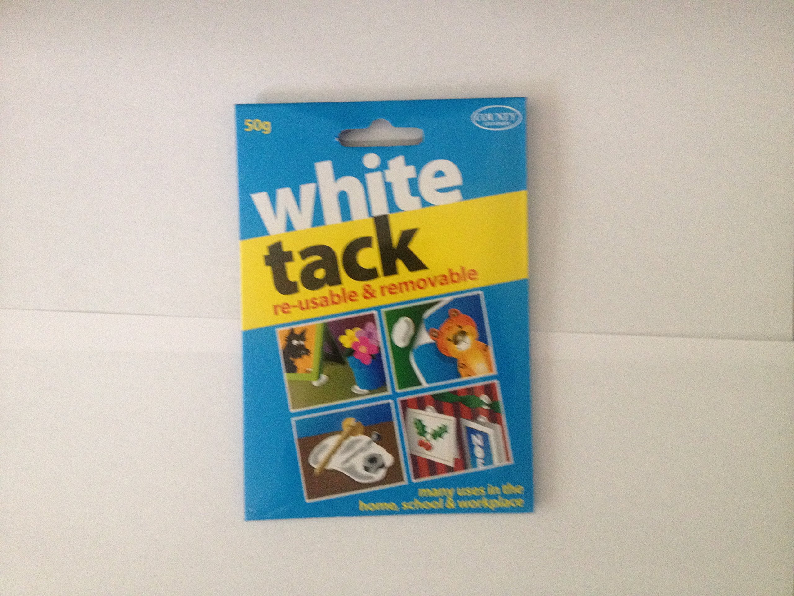10 Packs of Quality White Tack Re-Usable & Removable Tac Adhesive Blu BULK