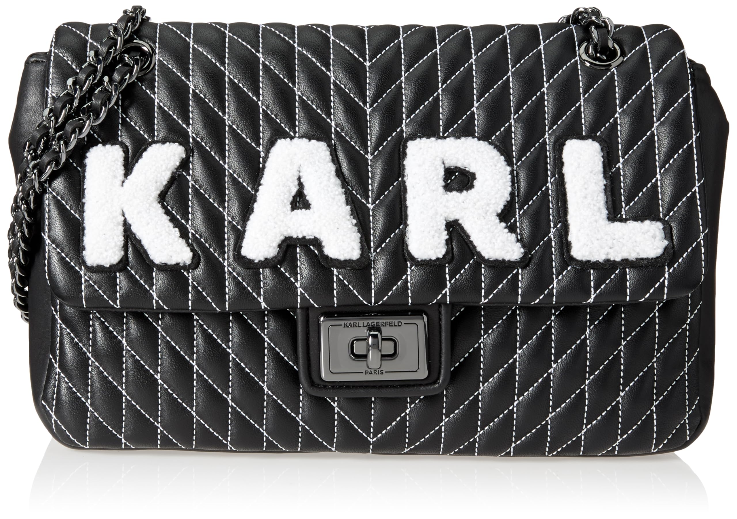 KARL LAGERFELD Agyness Logo Shoulder Bag