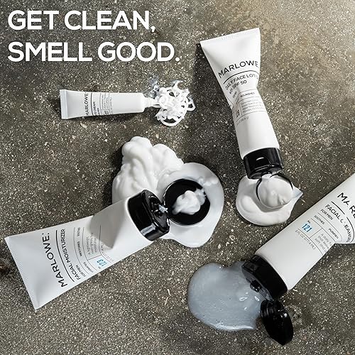 Miniatura 5 de MARLOWE Crema hidratante facial para hombre número 123 6 onzas loción facial ligera diaria para hombres ideal para todo tipo de piel incluye