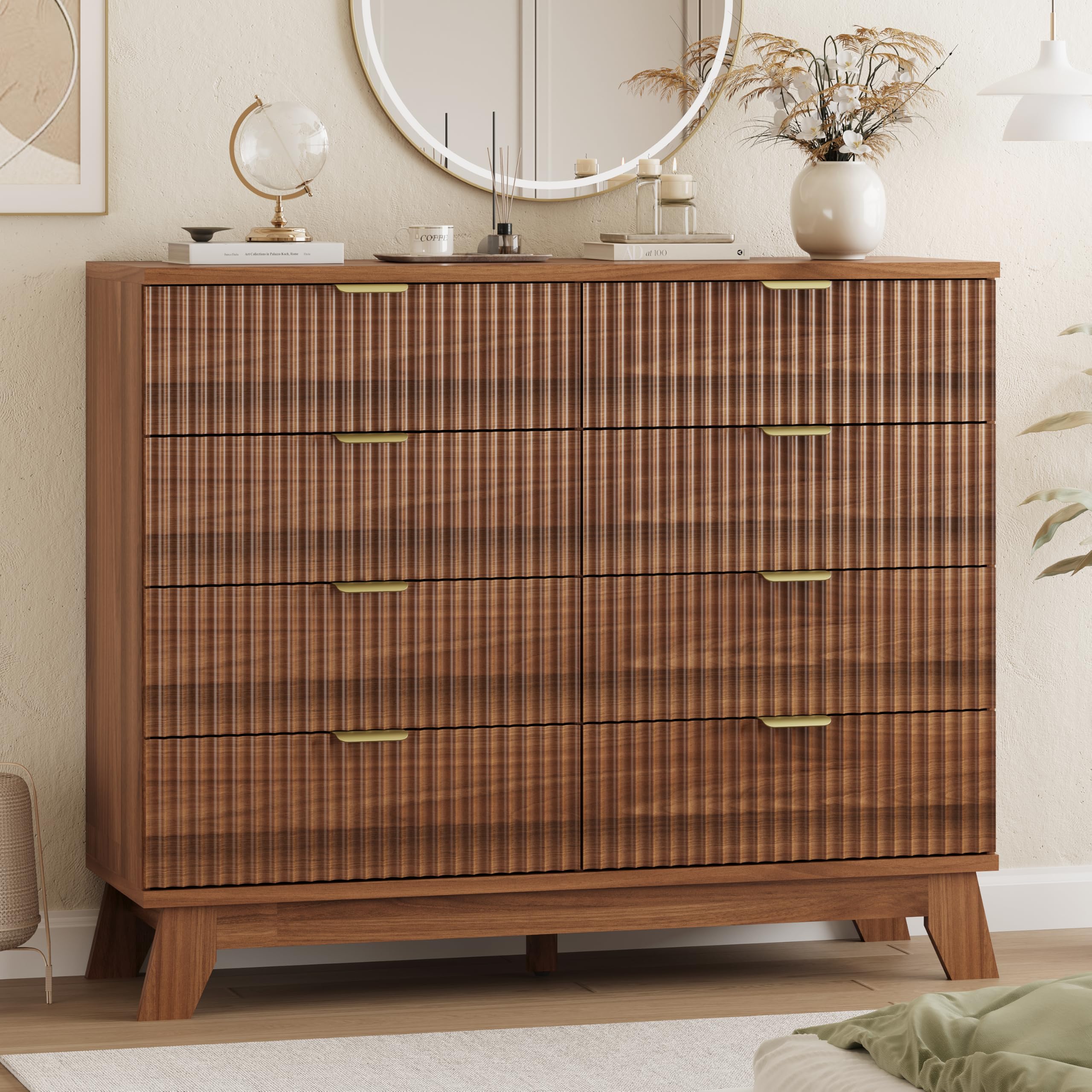 48 inch wide modern dresser Amazon.com: Xixini Fluted Dresser for Bedroom with 8 Drawers, 48