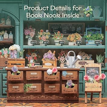 Fsolis Book Nook Kits for Adults - 2 Set