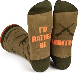 Lavley Fishing & Hunting Socks Funny Gift for Outdoor Hunters