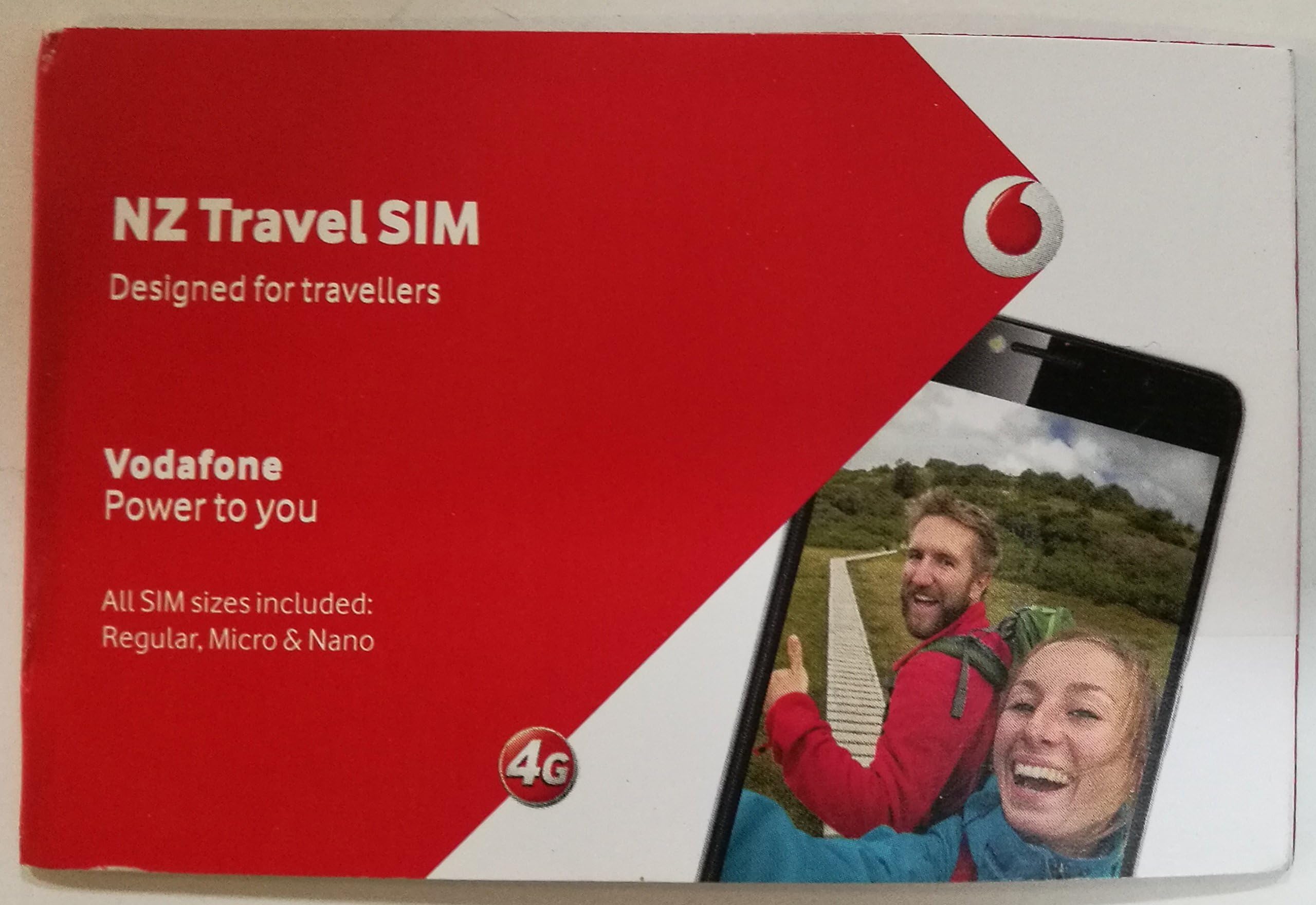 Travel SIM 4 GB & 200 mins & 200 Texts for 60 Days (New Zealand sim Card)