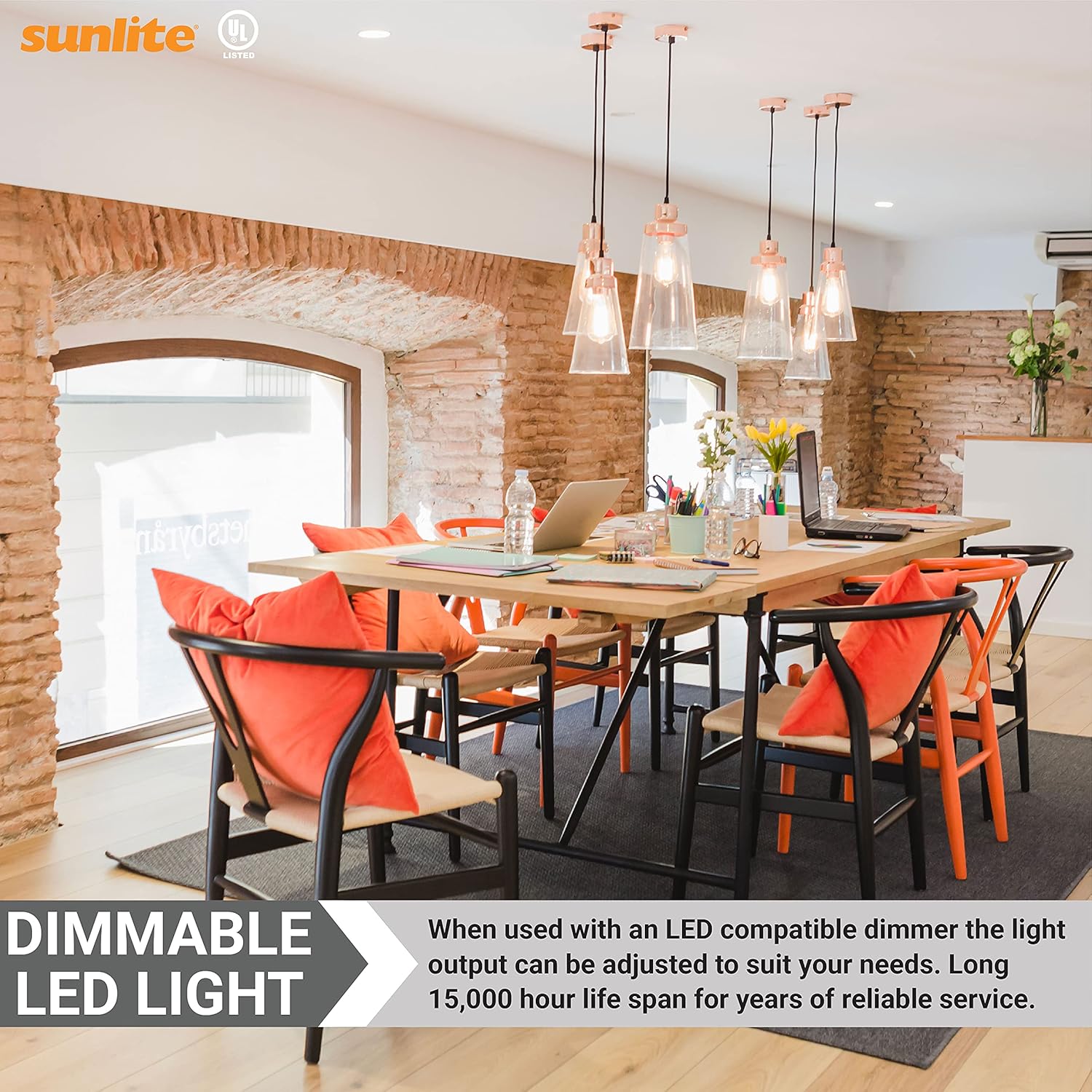 Sunlite LED ST19 Filament Style Edison Light Bulb, 4.5 Watts (40W Equivalent), 400 Lumens, Medium Base (E26), Dimmable, UL Listed, 2700K Soft White, 1 Pack