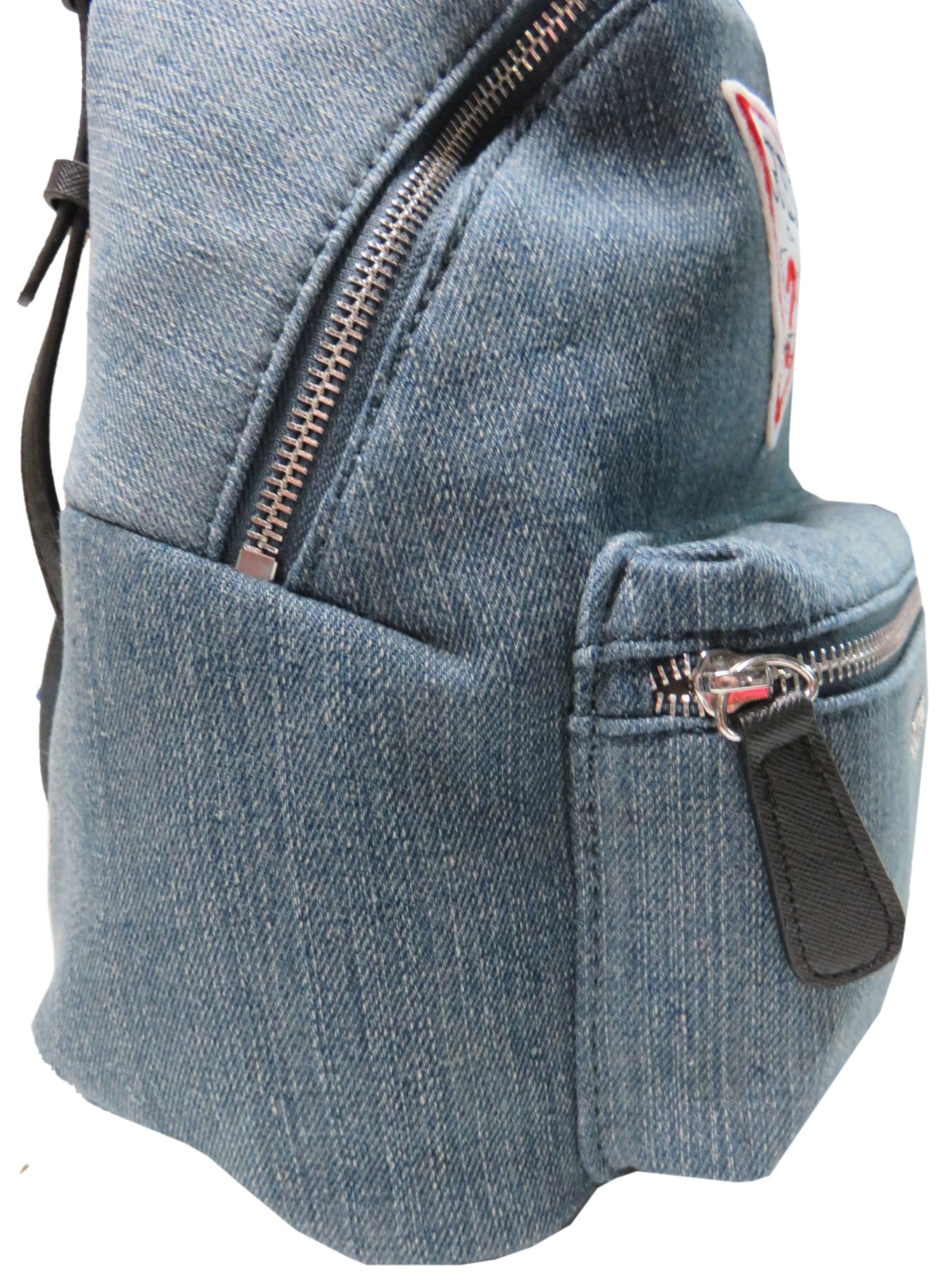 guess mini zayn denim backpack Delia's Rhinestone Heart Its made with a 100% cotton exterior that showcases a stonewashed blue denim Everyday Mini Backpack - Denim