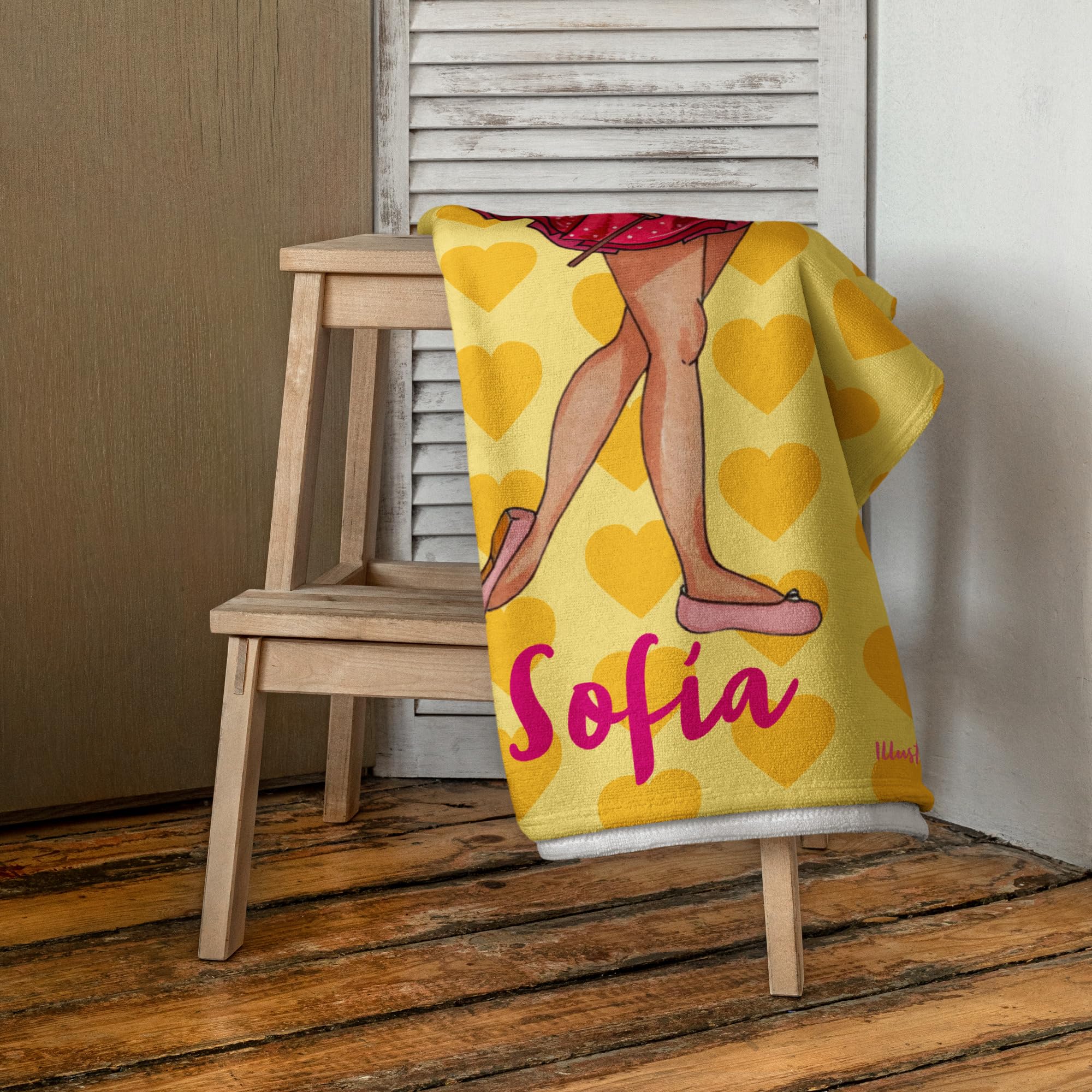 Serviette Personnalisée Danseuse 152x76 cm – Niña Danseuse