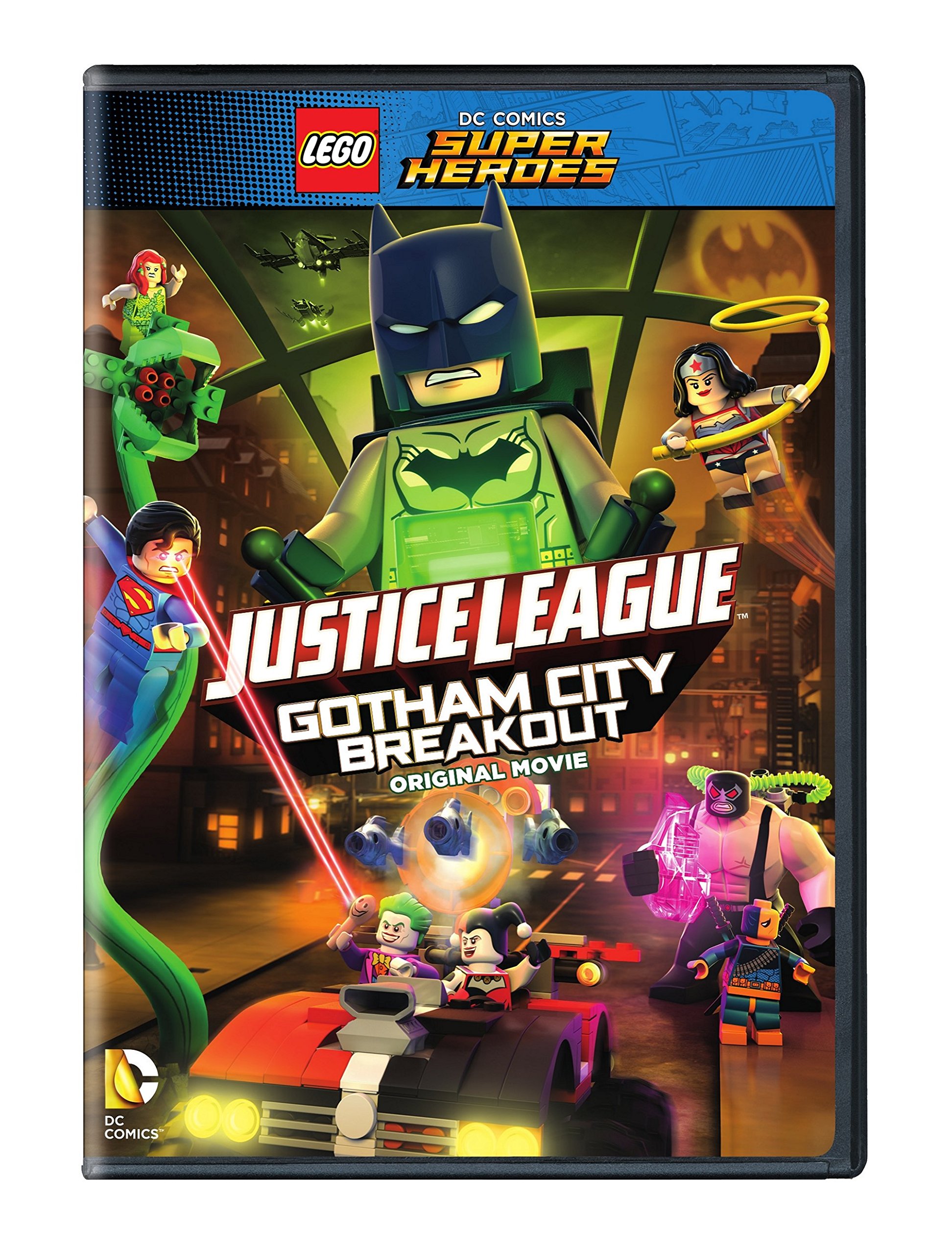 LEGO DC Comics Super Heroes Justice League Gotham City Breakout No Figurine DVD