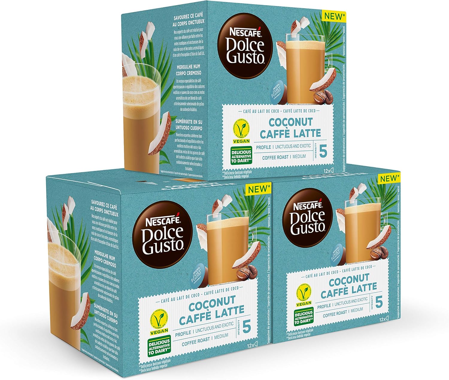 Nescafé DOLCE GUSTO Café COCO LATTE - Pack De 3 x 12 cápsulas - Total: 36  Cápsulas : Amazon.es: Alimentación y bebidas