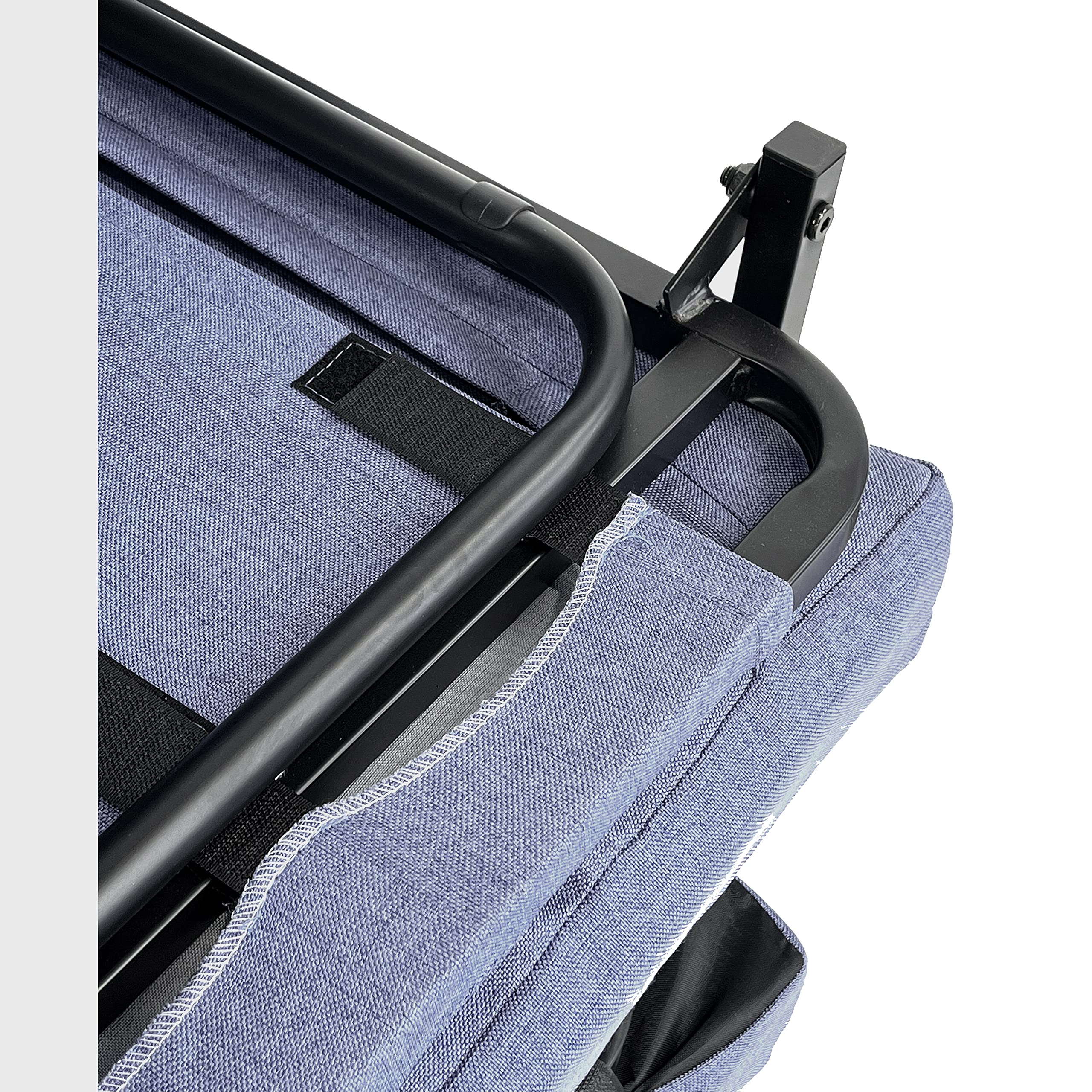 Brigros WeHome - Pouf Letto In Tessuto Bibi, Pouf Letto Singolo Facile Da Aprire E Chiudere, Poltrona Relax Dotata Di Cuscino, Letto Singolo Adatto Per Cameretta O Salotto (Jeans)