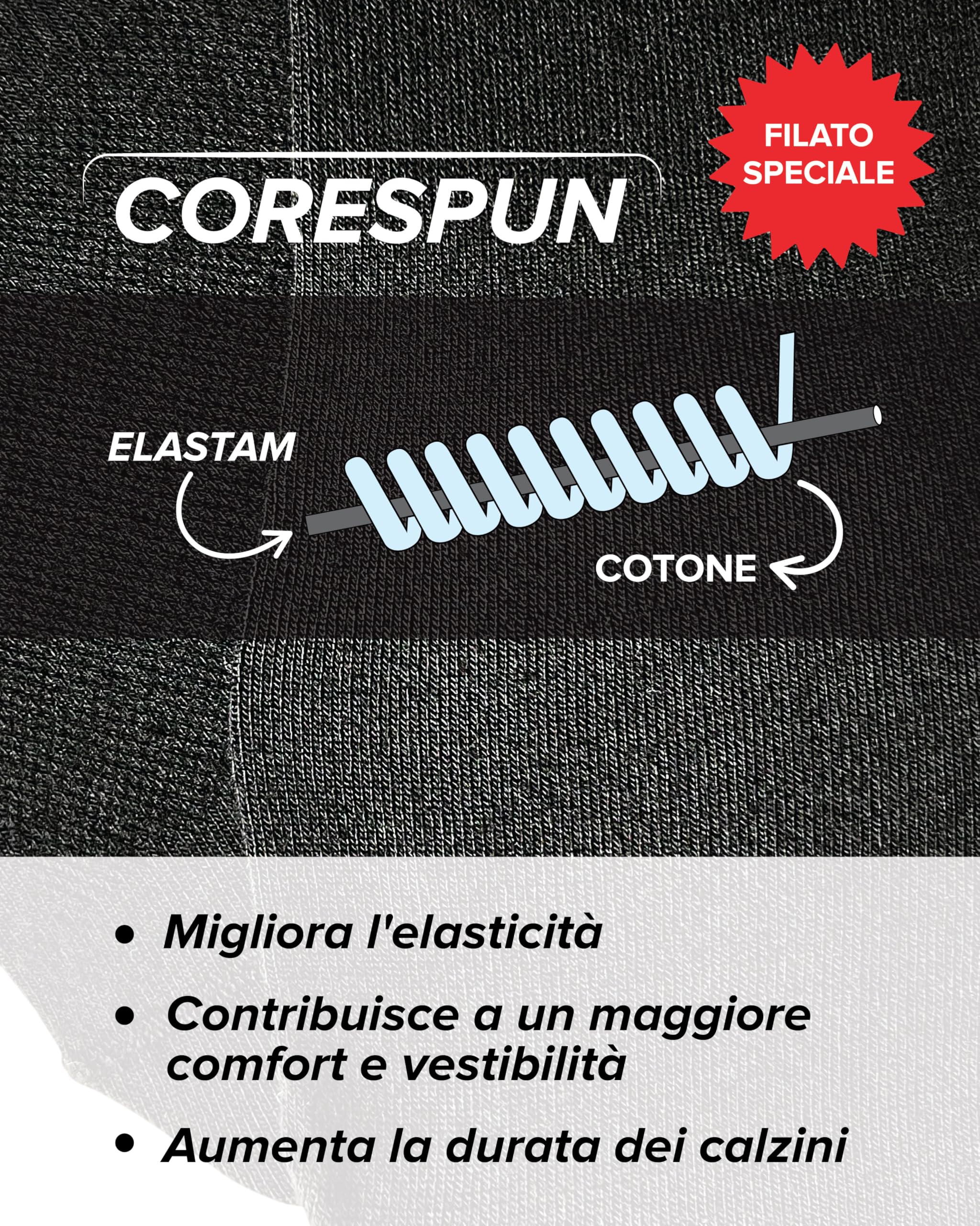 vitsocks Calzini Invisibili Fantasmini Traspiranti Donna (4 PAIA) 98% Cotone Morbido