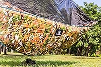 Vista 6 de OneTigris - Hamaca acolchada, longitud completa, ligera, para 4 estaciones, para camping, senderismo, viajes, playa, patio, transportable, diseño