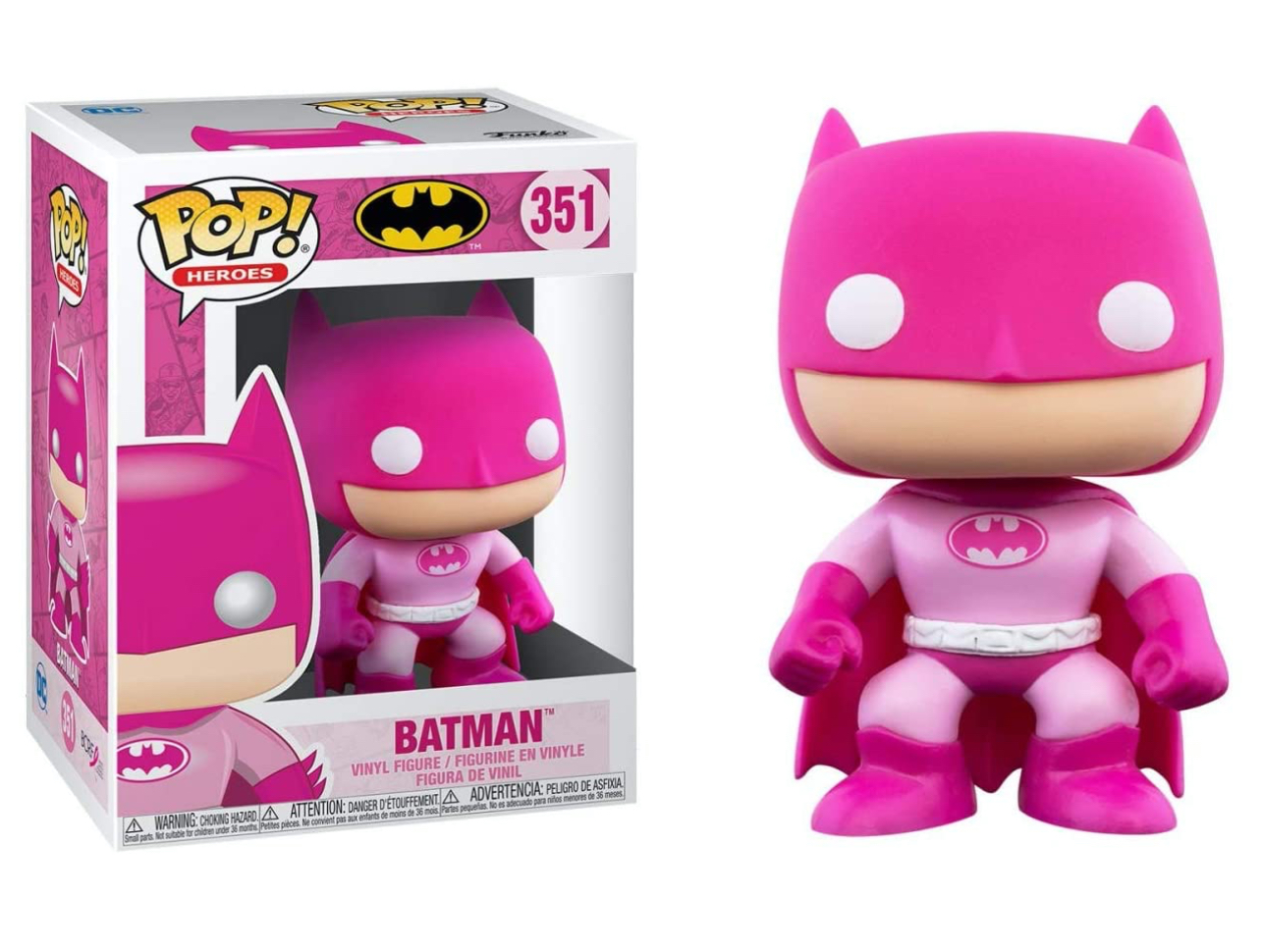 Amazon.com: Funko Pop! DC Heroes: Breast Cancer Awareness - Batman : Toys \u0026  Games