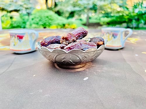 Miniatura 4 de Ayatul Kursi - Azucarero de caligrafía, cuenco para dátiles, frutero, cuenco de acero inoxidable para medicina, cuenco Ayat ul Kursi + caligrafía de