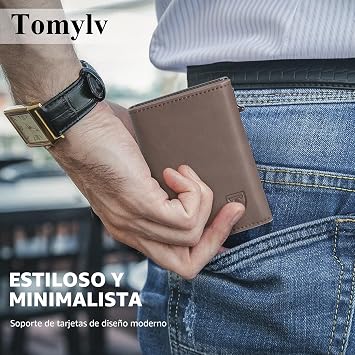 Men's RFID Blocking Wallets, Card Holder Men - Brown