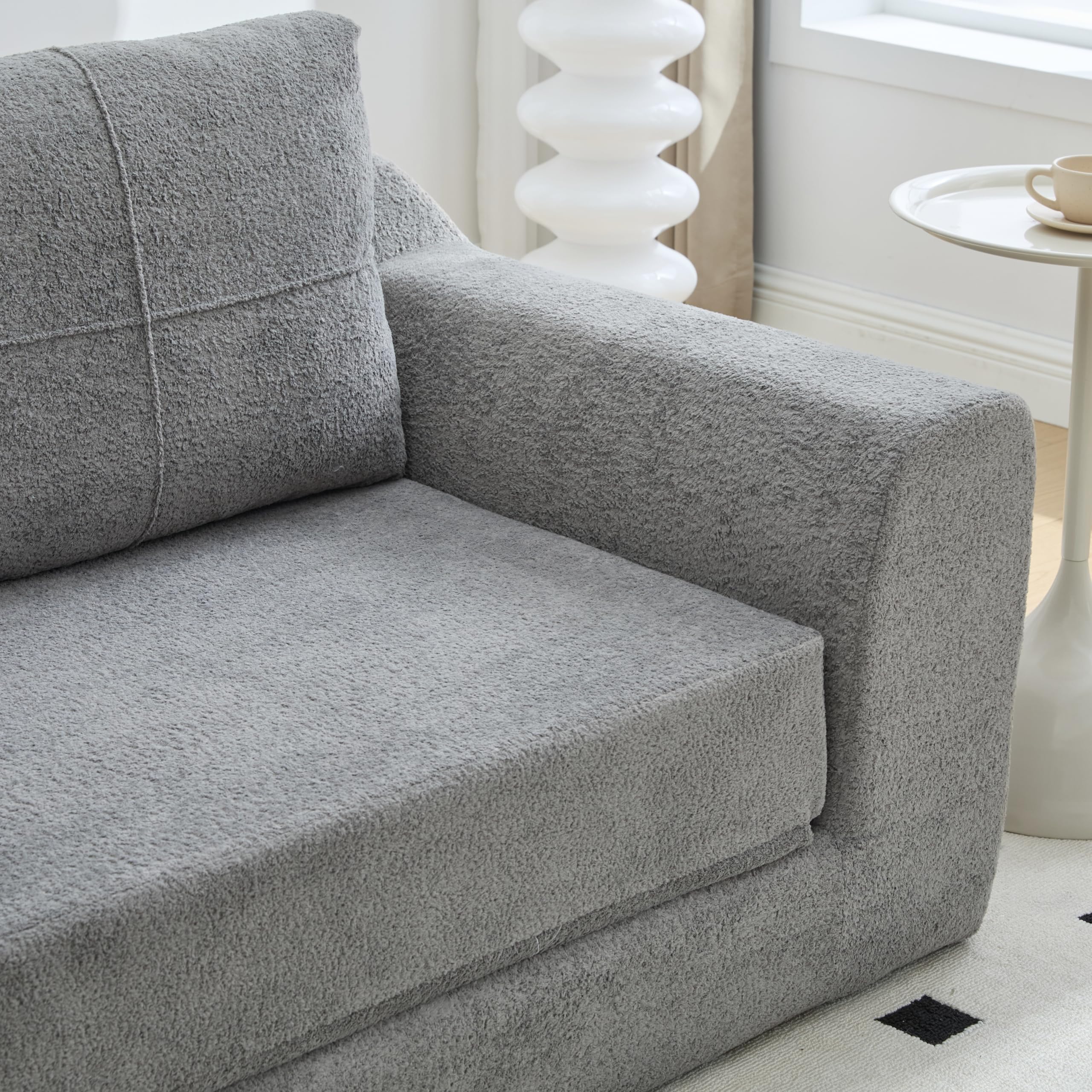 Sofá cama modular de 2 plazas, sofá convertible