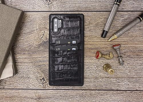 Miniatura 10 de Venito Capri - Funda de piel tipo cartera compatible con Samsung Galaxy Note 10 Plus (6.8 pulgadas), extra segura, con bloqueo RFID y cubierta