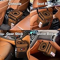 Vista 42 de EPAuto Bote de basura impermeable para automóvil con tapa y bolsillos de almacenamiento, color verde camuflaje