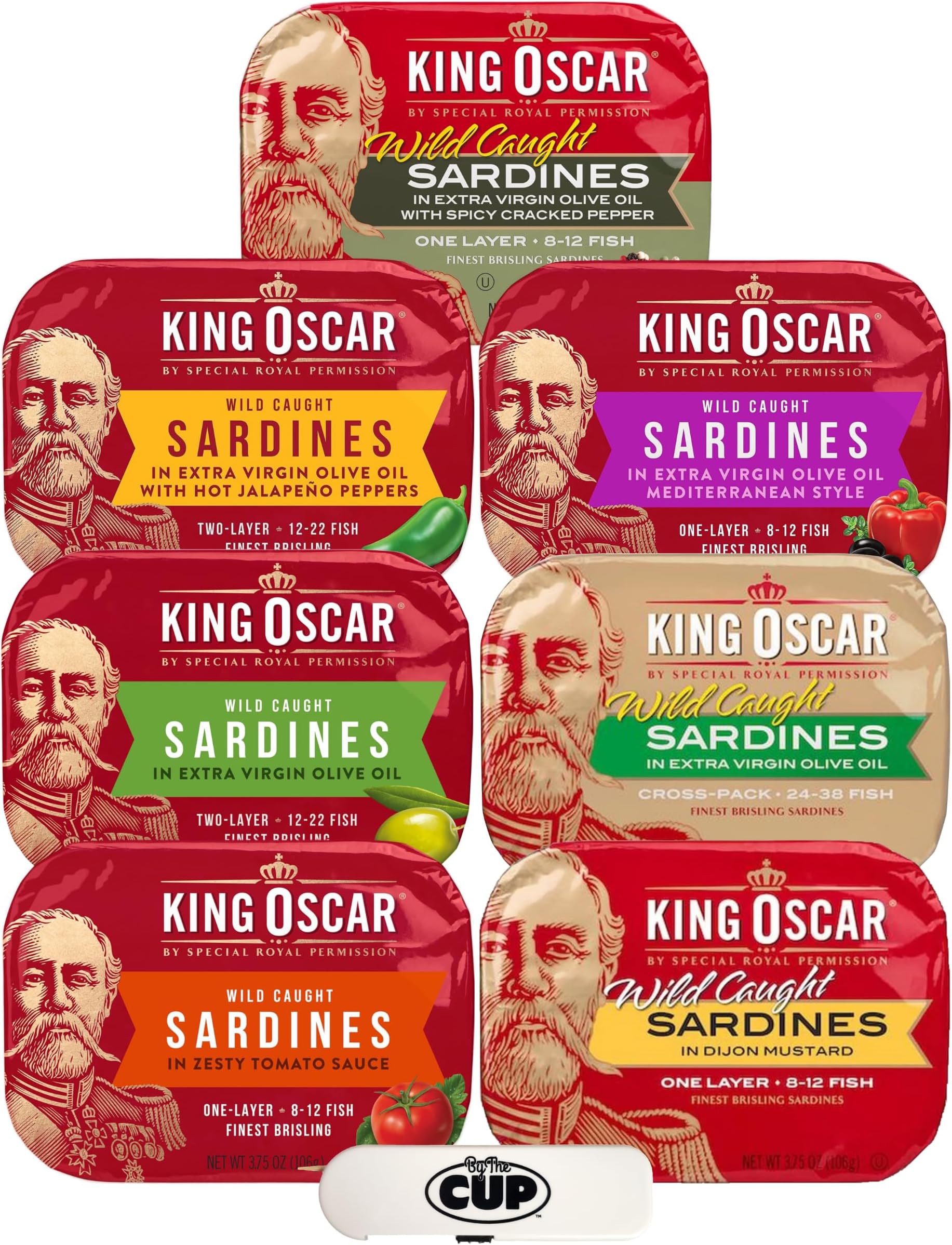 Amazon.com: King Oscar Mediterranean One-Layer Sardines 3.75oz ...
