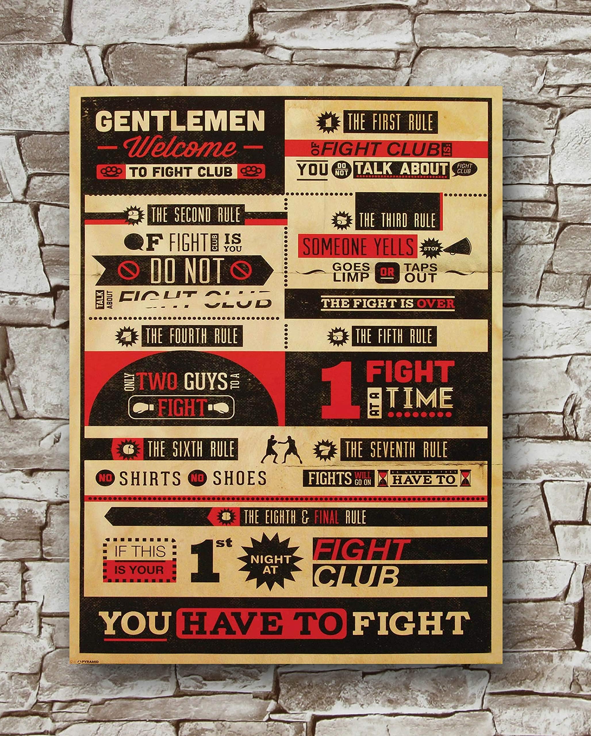 Huawuque Rules Poster Standard Size | 18-Inches by 24-Inches | Rules Posters Wall Poster Print