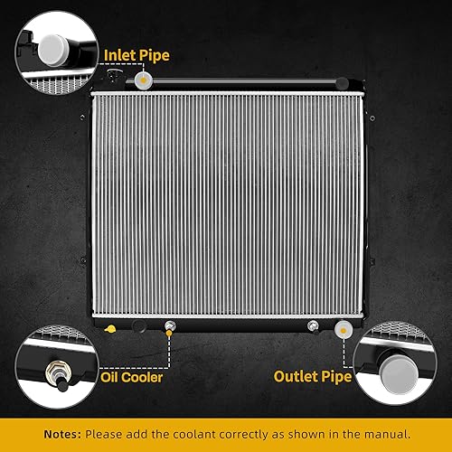 Miniatura 122 de DWVO Radiador compatible con Tundra 2007-2020 Sequoia 2008-2014 4.6L 5.7L V8 CU2994