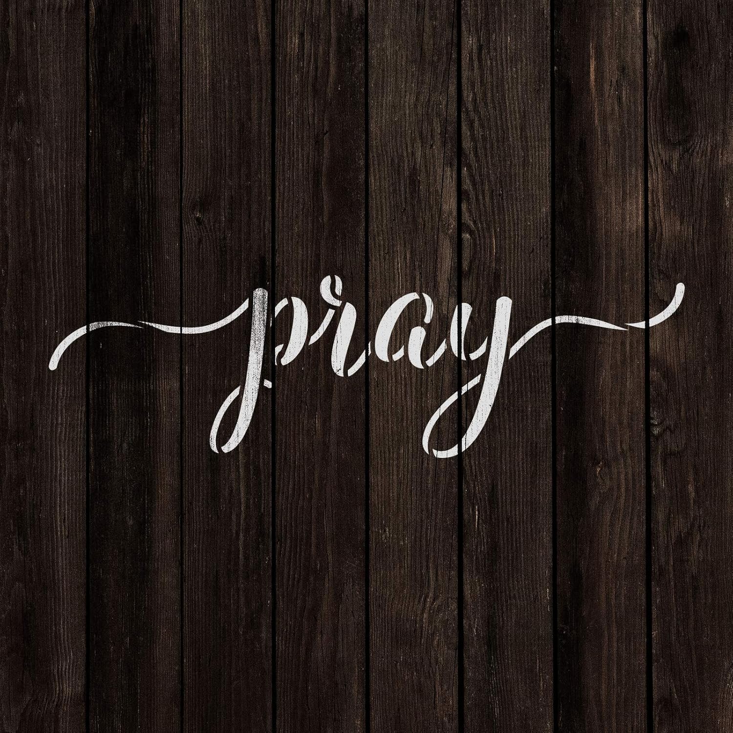 Pray Stencil - Easy-to-Use for Personalized Spiritual Projects, God Stencil