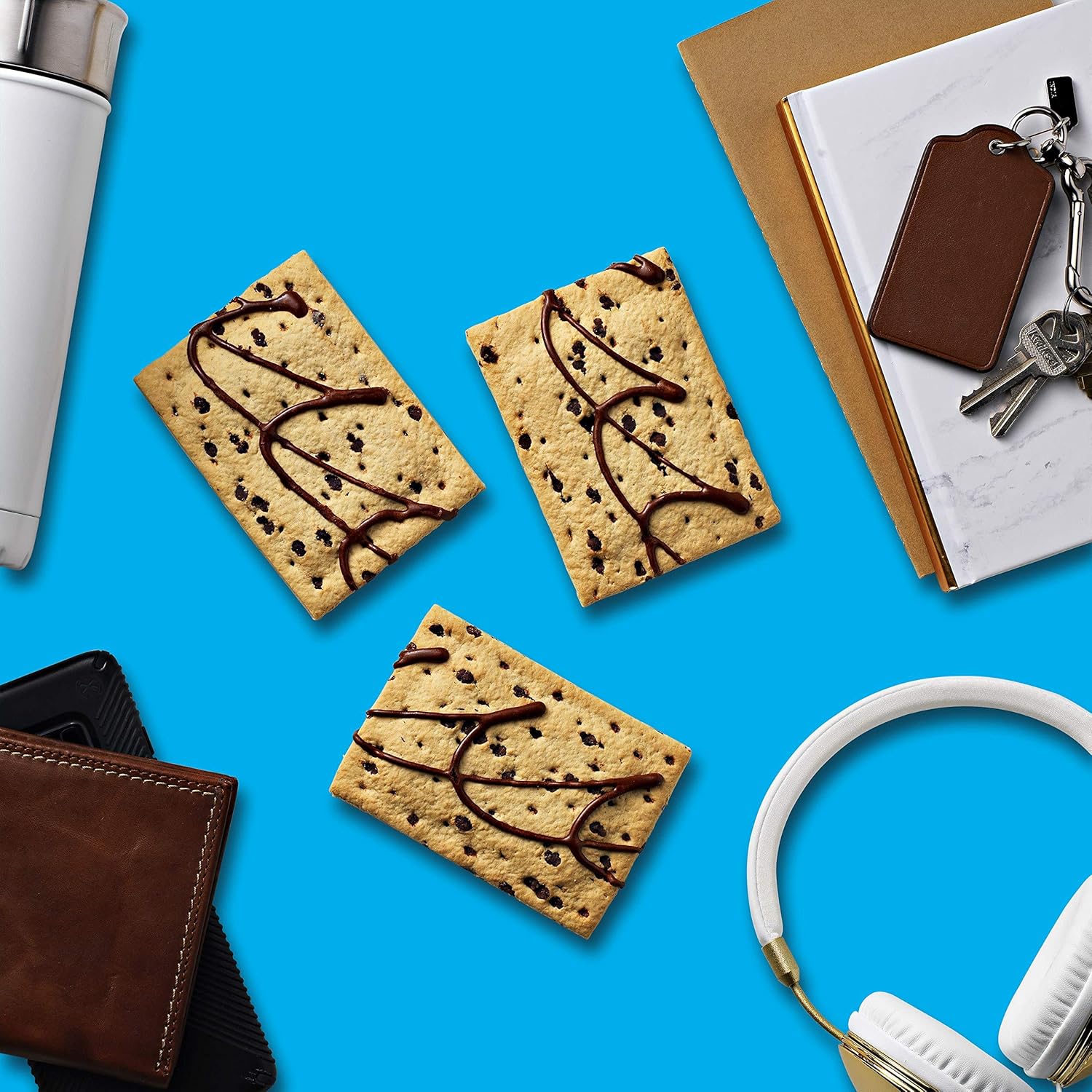 Kellogg's Pop-Tarts, Breakfast Toaster Pastries, Frosted Chocolate Chip, 22oz (72 Count)