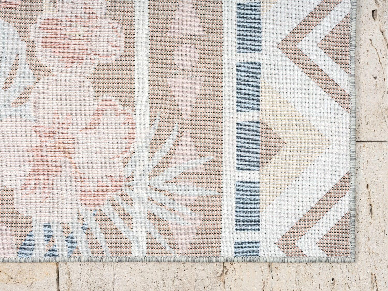 MY-RUG Outdoor Teppich wetterfest 200 x 300 cm, UV beständig & robust für Garten Terrasse, Balkon Küche & Wohnzimmer, kurzflor waschbarer Wohnzimmerteppich, Aurora