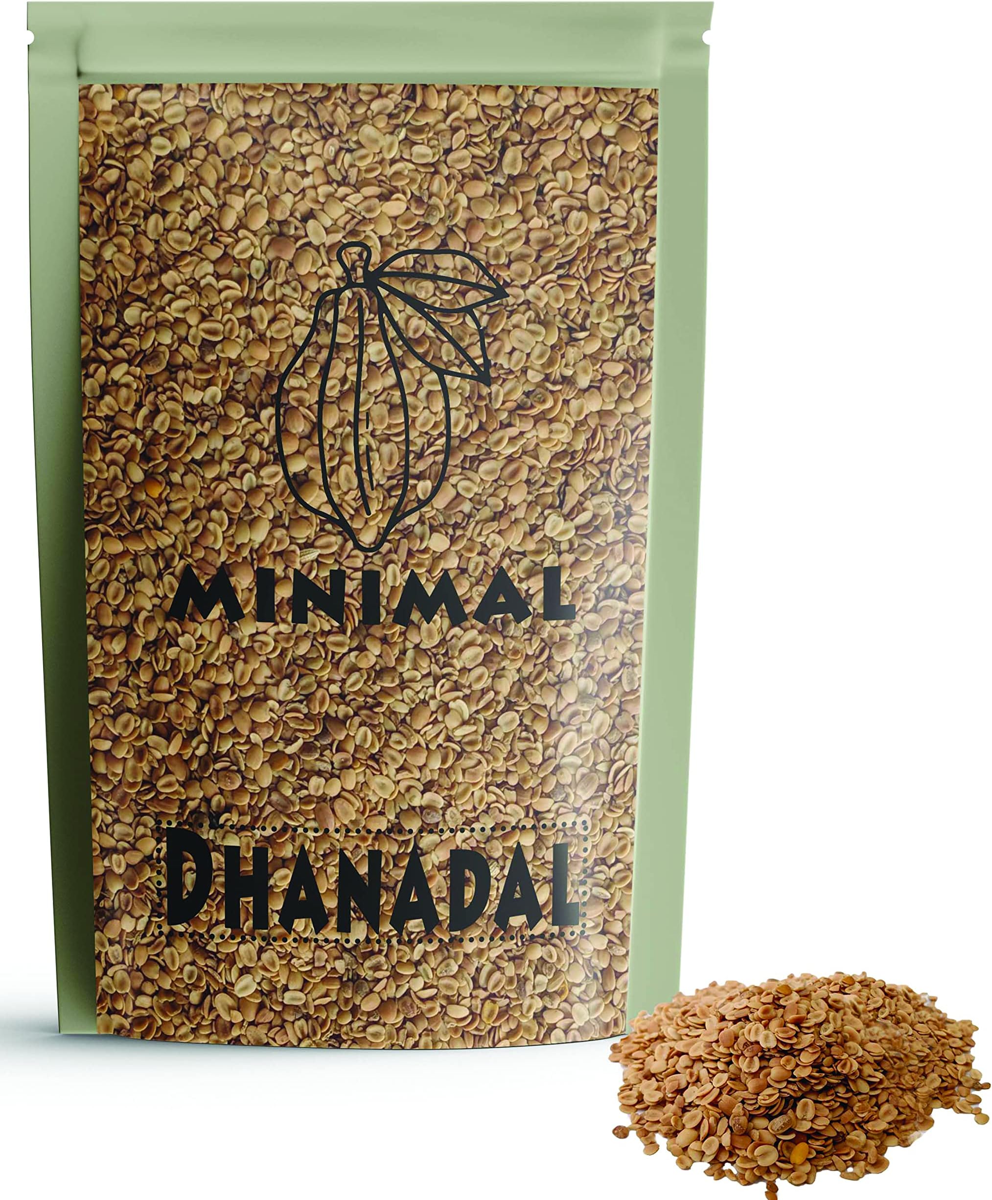 Minimal Roasted Dhana Dal/Roasted and Split Coriander Seed,500Gr