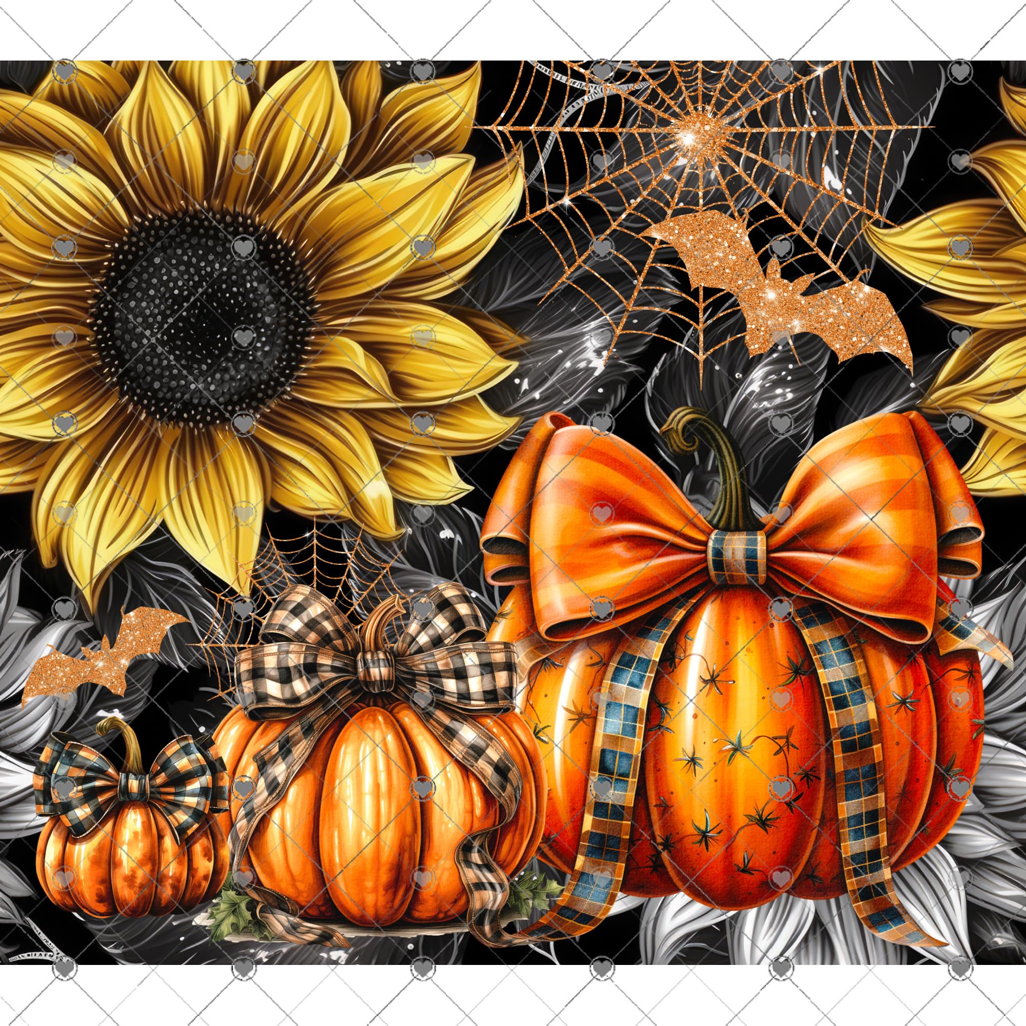 Amazon.com: Fall Pumpkin Tumbler Sublimation Wrap - Ready to Press