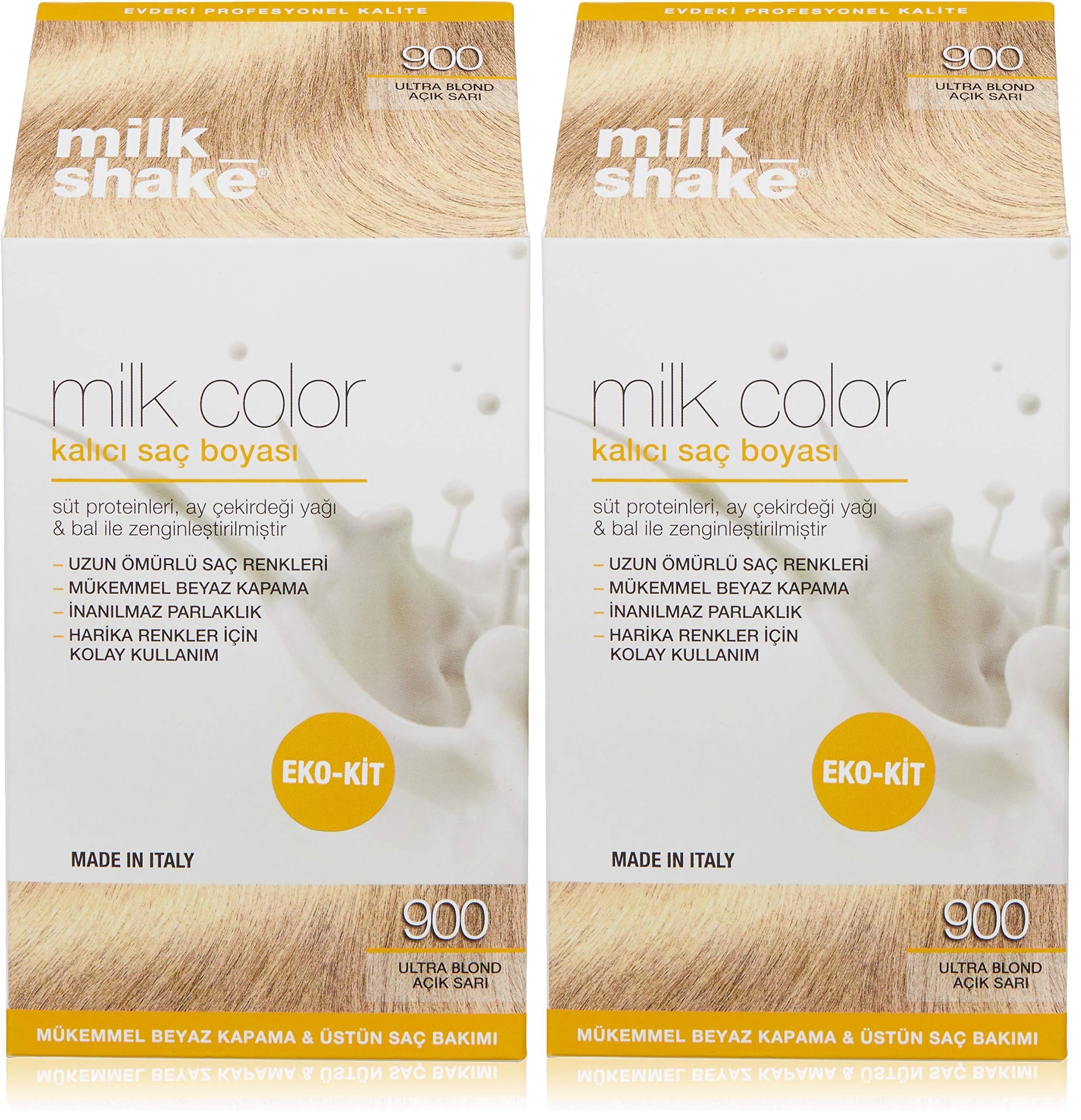 Milk Shake Milk Color Eko Kit Saç Boyası 900 (0.5 g) (2 paketi)