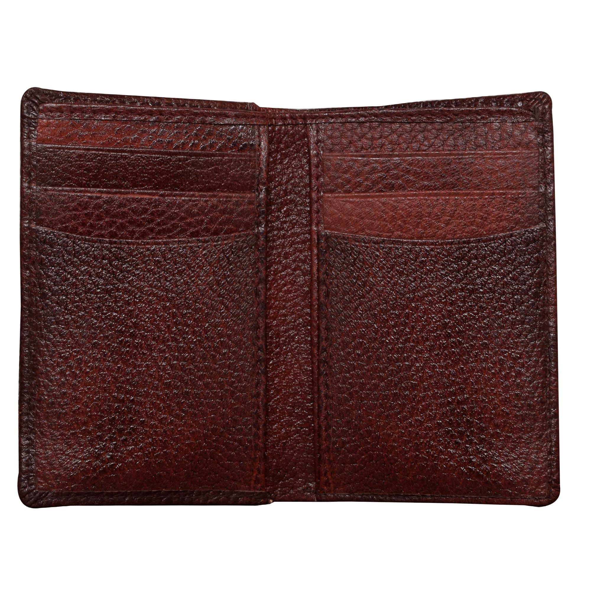 ABYS Genuine Leather Light Brown Unisex Credit/Debit/ATM Card Holder Wallet