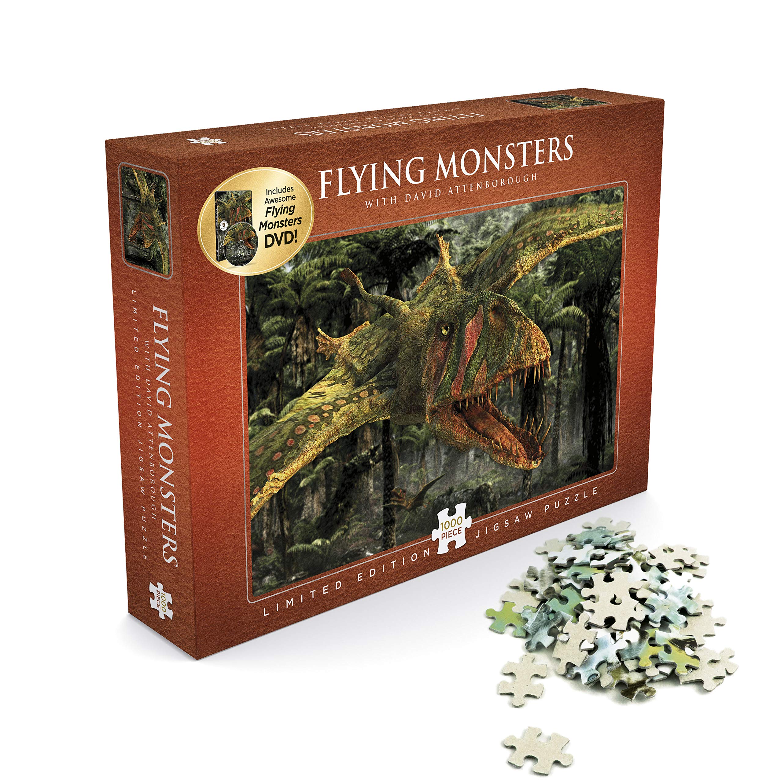 Puzzle de Flying Monsters David Attenborough de 1000 piezas, ideal para tardes en familia